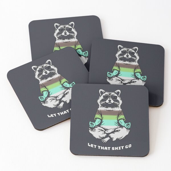 Item preview, Let That Shit Go 091 - Meditating Raccoon, Animal designed and sold by ZenHorn.
