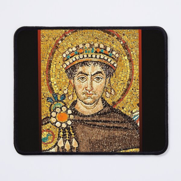 Item preview, Mosaic portrait of emperor Justinian designed and sold by frederic Lecut.