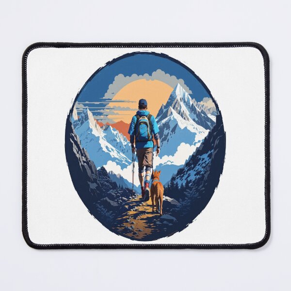 Item preview, Man hiking with dog designed and sold by BCseven7.