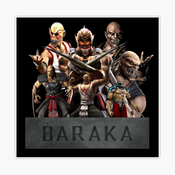 Baraka mortal kombat Sticker for Sale by SkeleMod