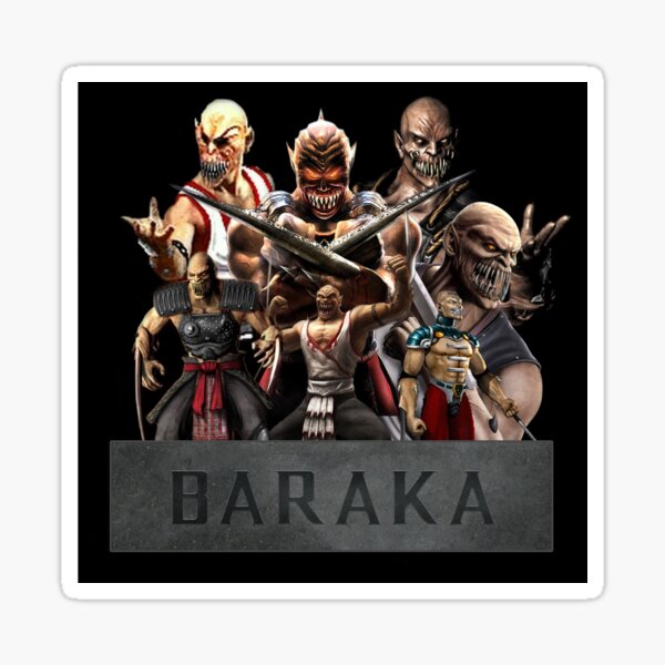 Baraka mortal kombat Sticker for Sale by SkeleMod