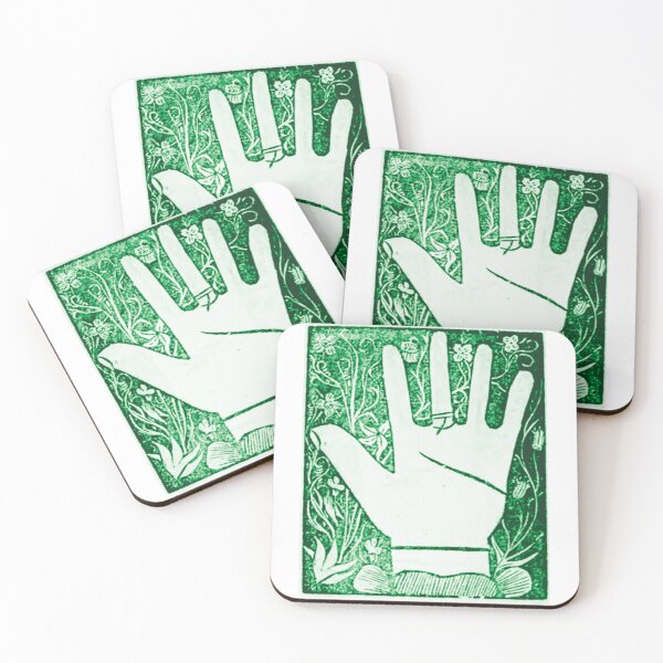Item preview, Palmistry Hand, medieval, green hand designed and sold by mariahmcmo.