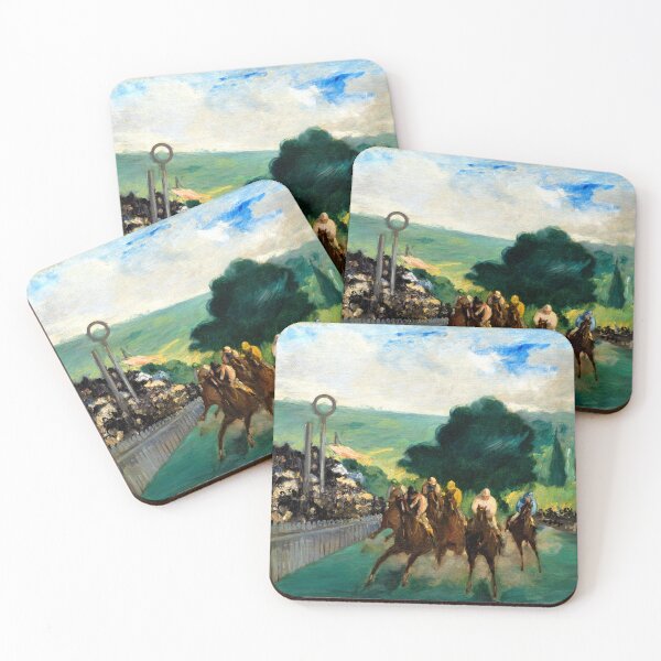 Item preview, Horses Race at Longchamp, Paris 1866 Édouard Manet designed and sold by RocketshipRetro.