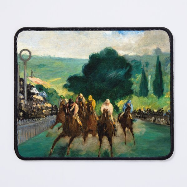 Item preview, Horses Race at Longchamp, Paris 1866 Édouard Manet designed and sold by RocketshipRetro.