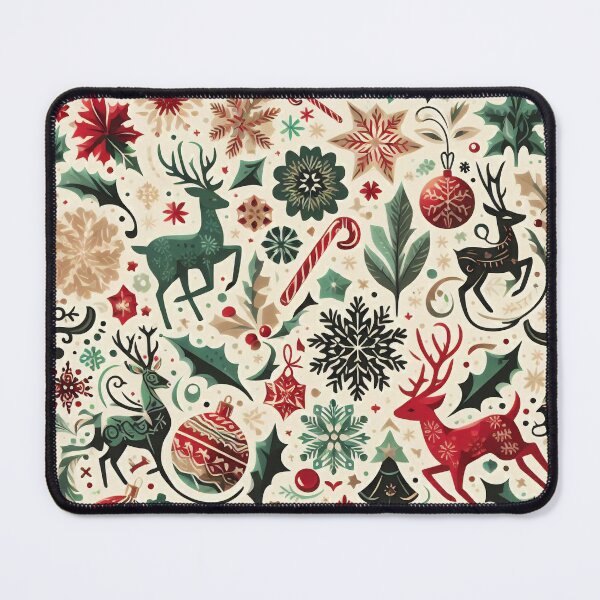 Item preview, Retro Christmas Pattern designed and sold by ArtFactoryAI.