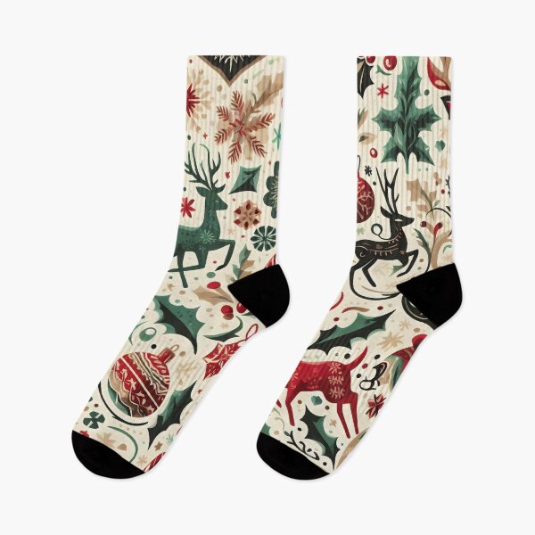 Item preview, Retro Christmas Pattern designed and sold by ArtFactoryAI.