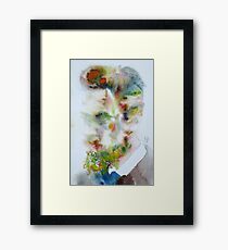 RAINER MARIA RILKE - watercolor portrait Framed Print