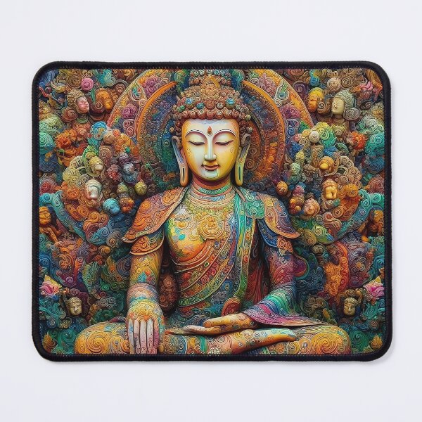 Item preview, Colors of Prosperity: Vibrant Images of the Buddha designed and sold by OneMeArt.