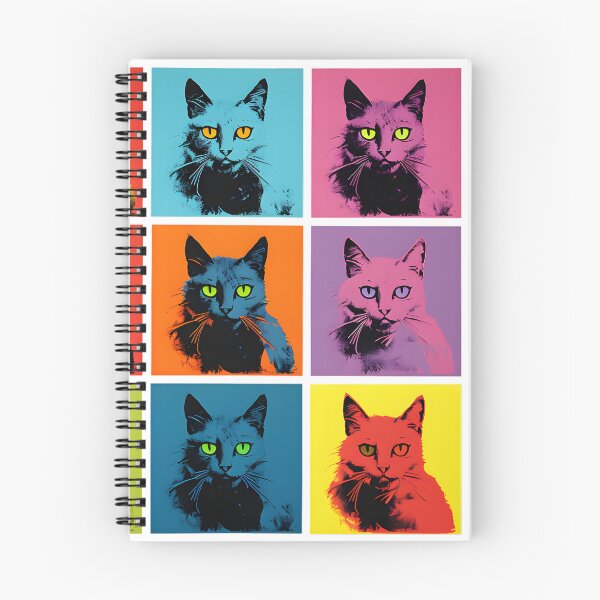 Item preview, Andy Warhol style color infused cats design T-Shirt designed and sold by AiApparel24-art.