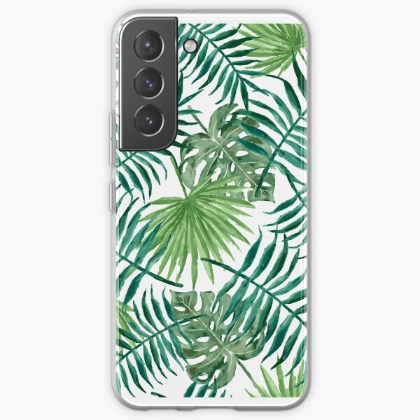iPhone Cover Soft Line Art Ferns Phone Case Plants Gel Rubber Fern Nature Samsung Galaxy Cell Silicone Beige Tan