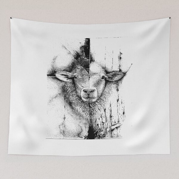 Item preview, Sheep art, artistic drawing designed and sold by Marcin Glawdel.