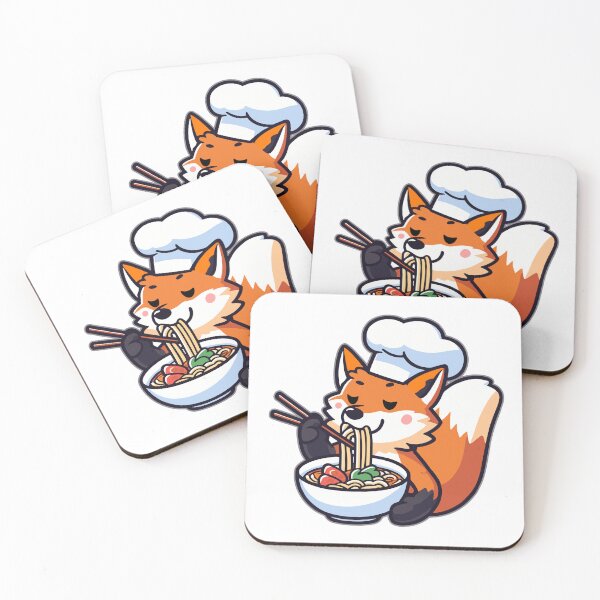 Artikelvorschau, Fuchs isst Ramen entworfen und verkauft von IsaMarina.
