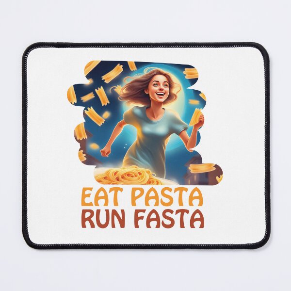 Item preview, Eat pasta run fasta AI designed and sold by StudioARTHUR.