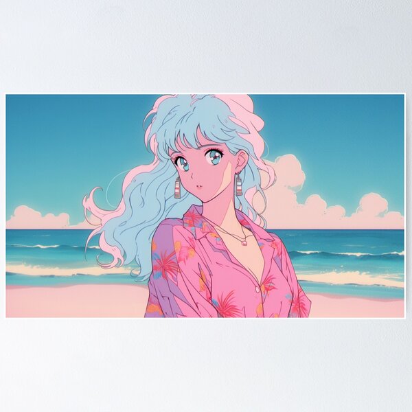 Item preview, Beautiful Anime Girl on the Beach designed and sold by MantixD.