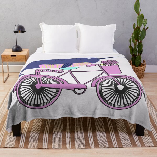 Item preview, Narwhal Riding a Bicycle designed and sold by Unicorn7Magic.