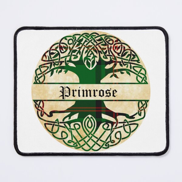 Item preview, Primrose Tree of Life Clan Scottish Surname tartan designed and sold by BagTown Clans.