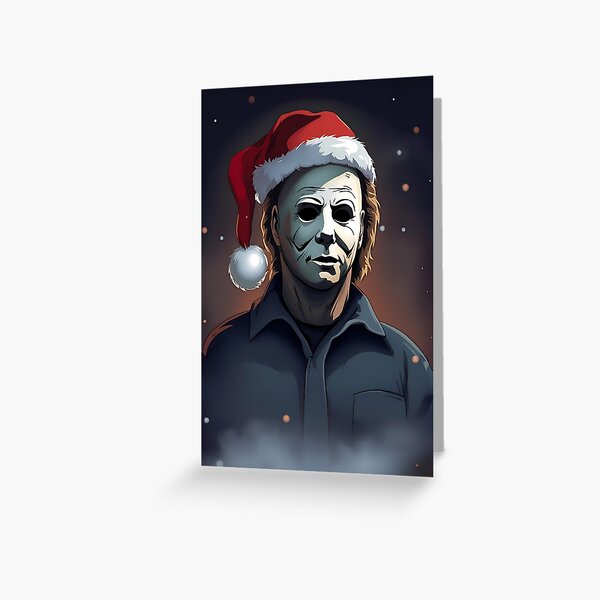 Vista previa del artículo con la obra «Película de terror espeluznante Navidad», diseñado y vendido por GoogooPop.