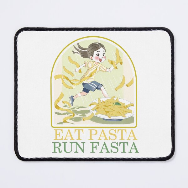 Item preview, Eat pasta run fasta AI designed and sold by StudioARTHUR.
