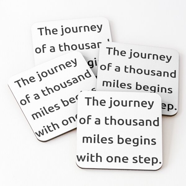 Item preview, The journey of a thousand miles begins with one step. designed and sold by IMCDT.