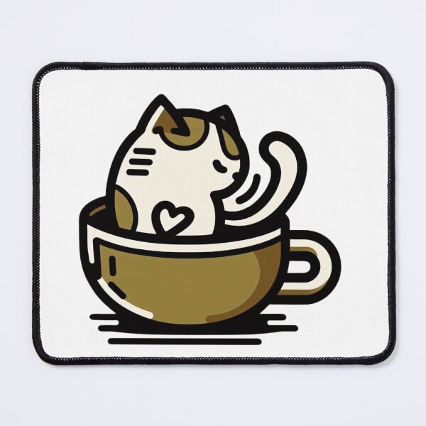 Item preview, Cat and Coffee Cat Cult Lovely Kitty Barista Cats designed and sold by sharon1210.