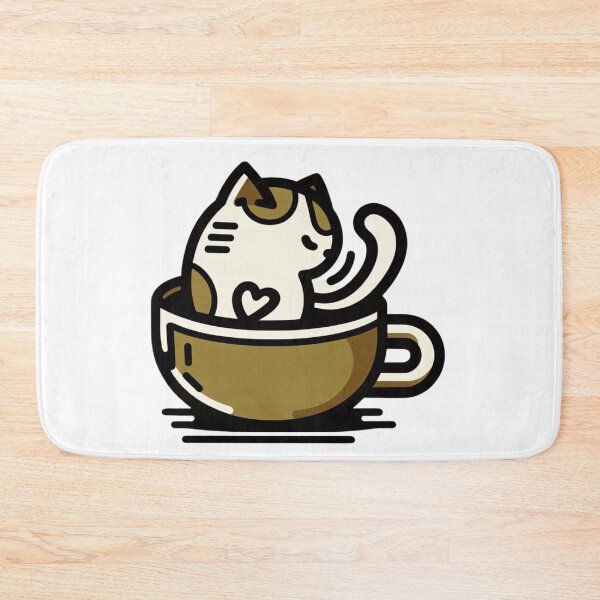 Item preview, Cat and Coffee Cat Cult Lovely Kitty Barista Cats designed and sold by sharon1210.
