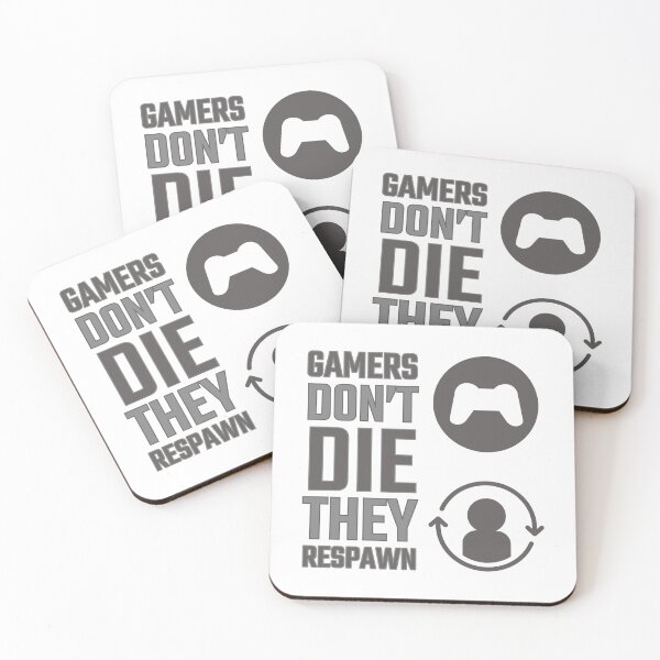 Item preview, gamers don't die they respawn designed and sold by GodsOfArt.