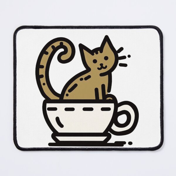 Item preview, Cat and Coffee Cat Cult Lovely Kitty Barista Cats designed and sold by sharon1210.