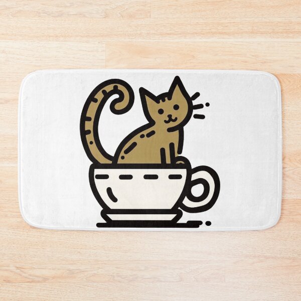 Item preview, Cat and Coffee Cat Cult Lovely Kitty Barista Cats designed and sold by sharon1210.