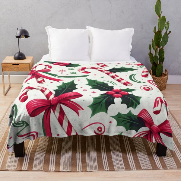 Item preview, Christmas Candy Cane Pattern designed and sold by ArtFactoryAI.