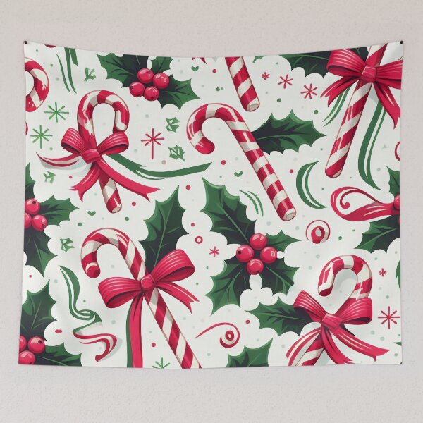 Item preview, Christmas Candy Cane Pattern designed and sold by ArtFactoryAI.