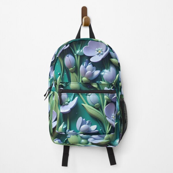 Item preview, Realistic delicate 3D wild flowers - expressive botanical pattern. designed and sold by My-fake-places.