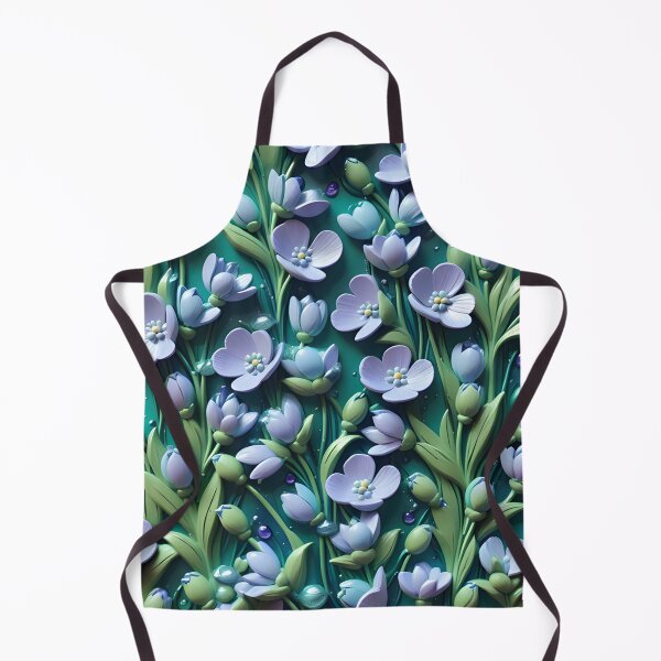 Item preview, Realistic delicate 3D wild flowers - expressive botanical pattern. designed and sold by My-fake-places.
