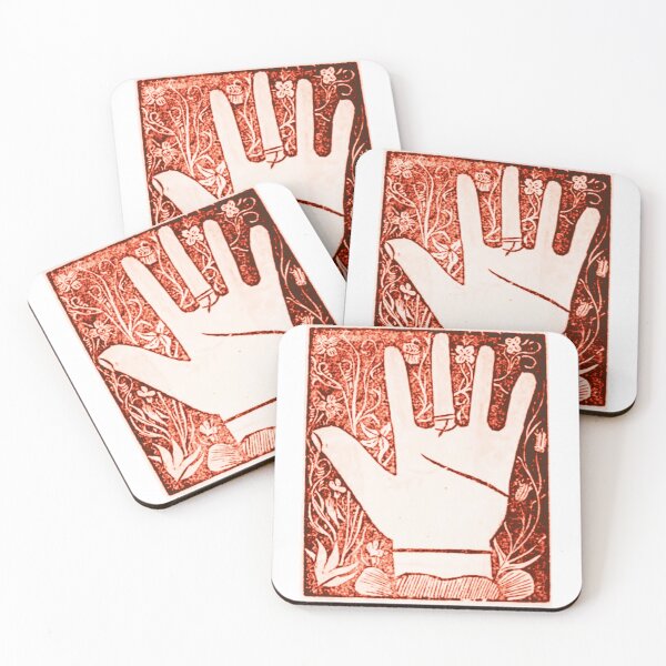 Item preview, Palmistry Hand, medieval,  red hand designed and sold by mariahmcmo.
