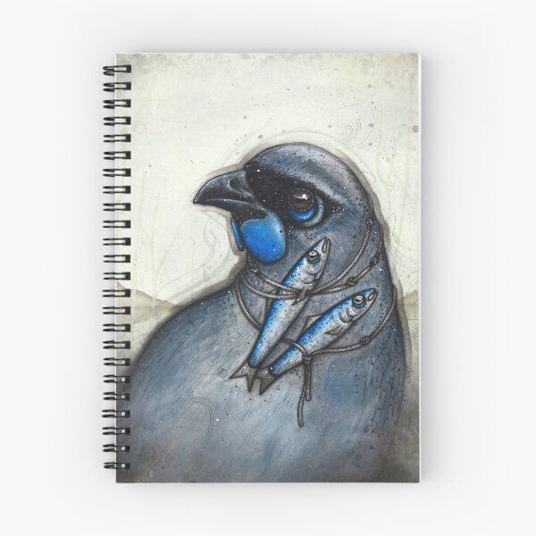 Item preview, Kokako Study designed and sold by A Curious Bestiary.