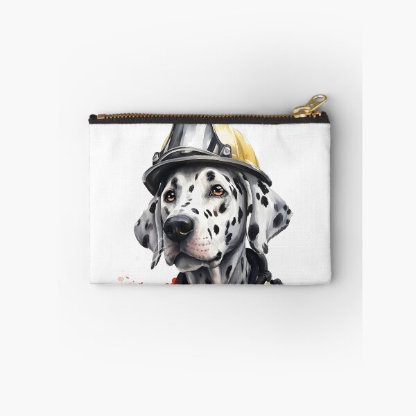 Item preview, Watercolor Firefighter Dalmatian Puppy designed and sold by BadLuckByDesign.