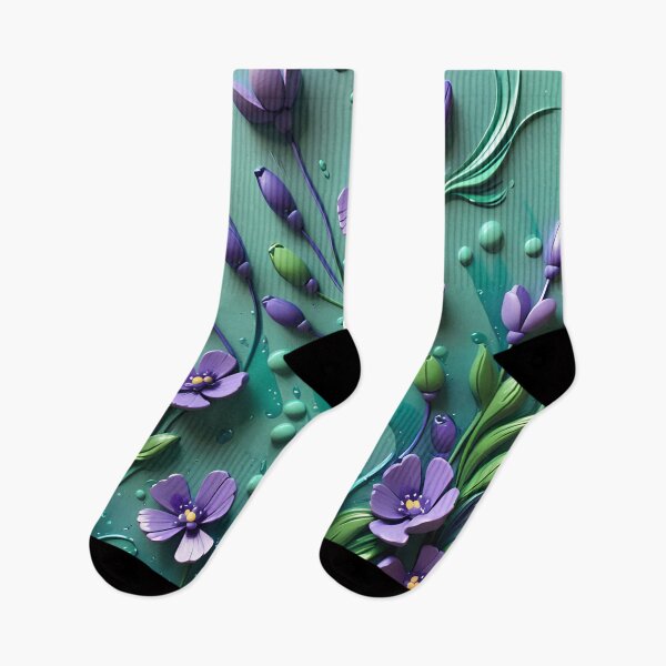 Artikelvorschau, Realistische zarte 3D-Wildblumen – ausdrucksstarkes botanisches Muster. entworfen und verkauft von My-fake-places.