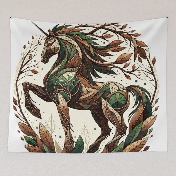 Item preview, Forest unicorn designed and sold by FarbenFabel.