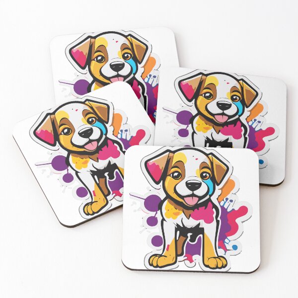 Item preview, Adorable Cute Puppy with a Splash of Graffiti designed and sold by ComputeUnit.