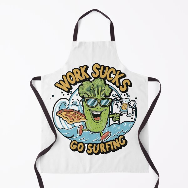 Item preview, work sucks , go surfing ! designed and sold by NebulaWhimsy.
