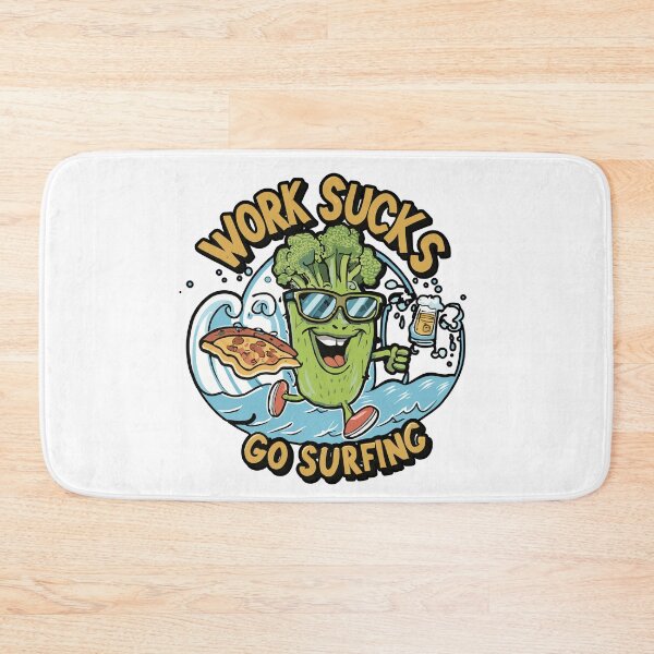 Item preview, work sucks , go surfing ! designed and sold by NebulaWhimsy.