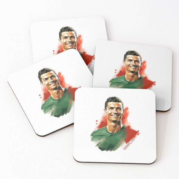 Item preview, Portrait Smiling soccer player Cristiano Ronaldo  designed and sold by Carinaprint.