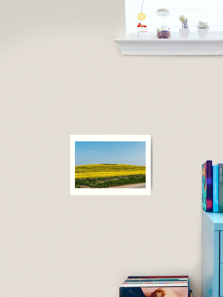 Thumbnail 2 of 3, Art Print, Yellow fields designed and sold by jimhellier.