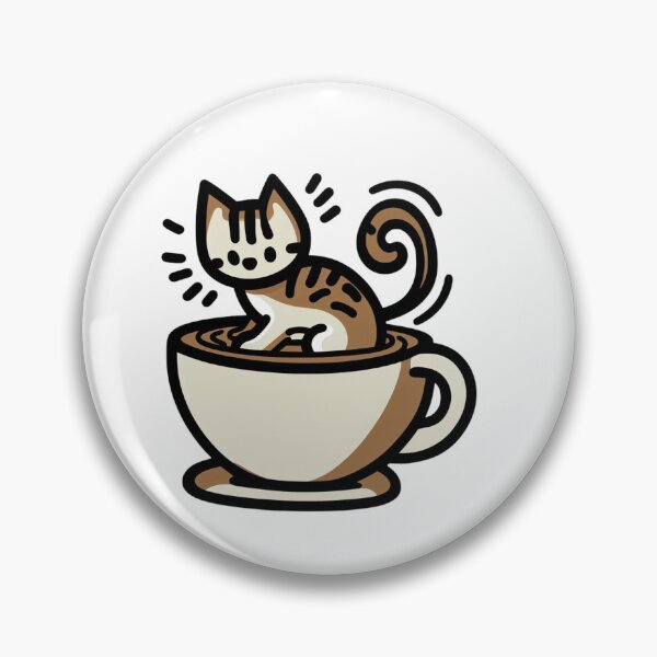 Item preview, Cat and Coffee Cat Cult Lovely Kitty Barista Cats designed and sold by sharon1210.