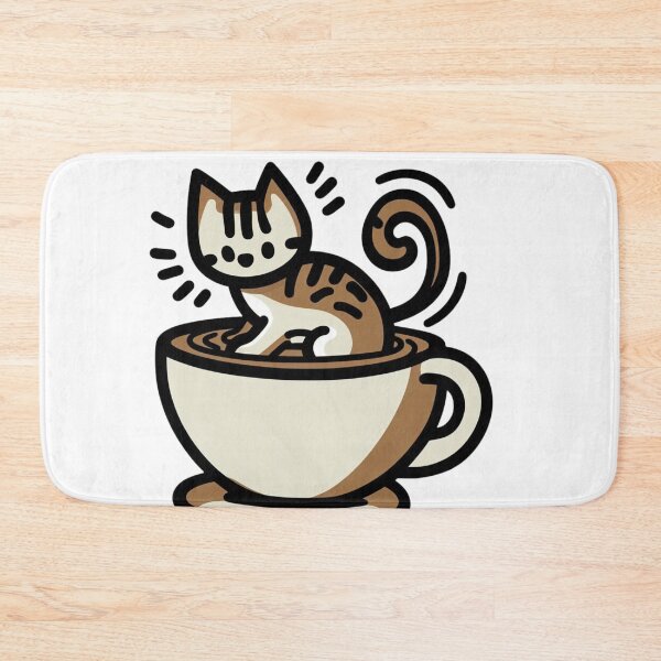 Item preview, Cat and Coffee Cat Cult Lovely Kitty Barista Cats designed and sold by sharon1210.