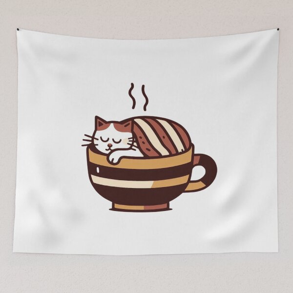 Item preview, Cat and Coffee Cat Cult Lovely Kitty Barista Cats designed and sold by sharon1210.