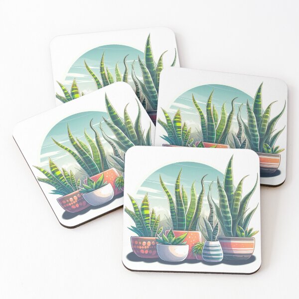 Item preview, Snakeplant Desert Scene - Potted Plant Painting designed and sold by Star-Fragment.