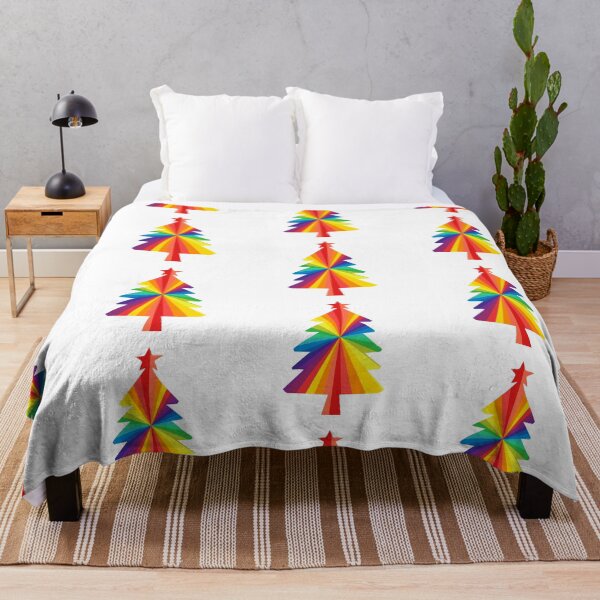 Item preview, Rainbow Prism Pop Art Christmas Tree designed and sold by PaperViewStore.