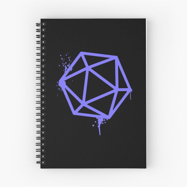 Item preview, D20 Dice Purple Dripping Paint Tabletop RPG Gaming designed and sold by pixeptional.