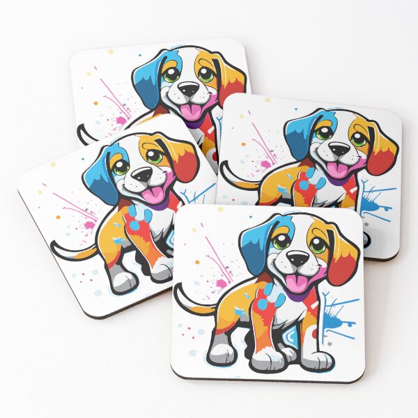 Item preview, Adorable Cute Puppy with a Splash of Graffiti designed and sold by ComputeUnit.