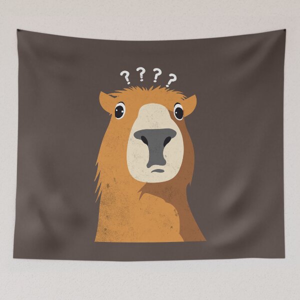 Item preview, What The Capybara! (WTC) - Clueless Capybara Design designed and sold by Sir Meow Meow.